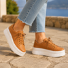 Women's Brindisi Orthopedic Sneakers in Brown | Invictora.com