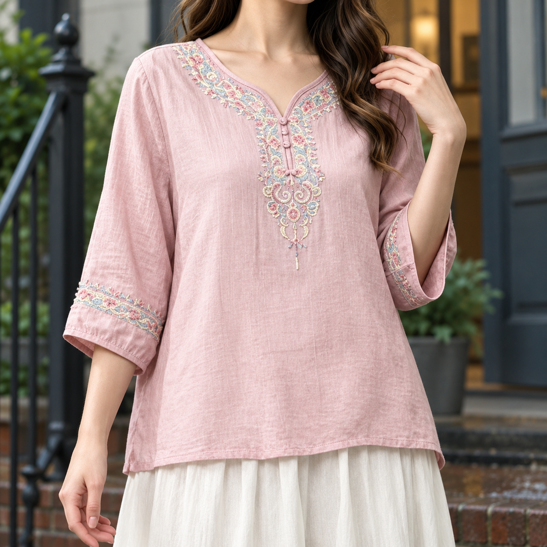 Women's Constance V Neck Blouse | Invictora.com