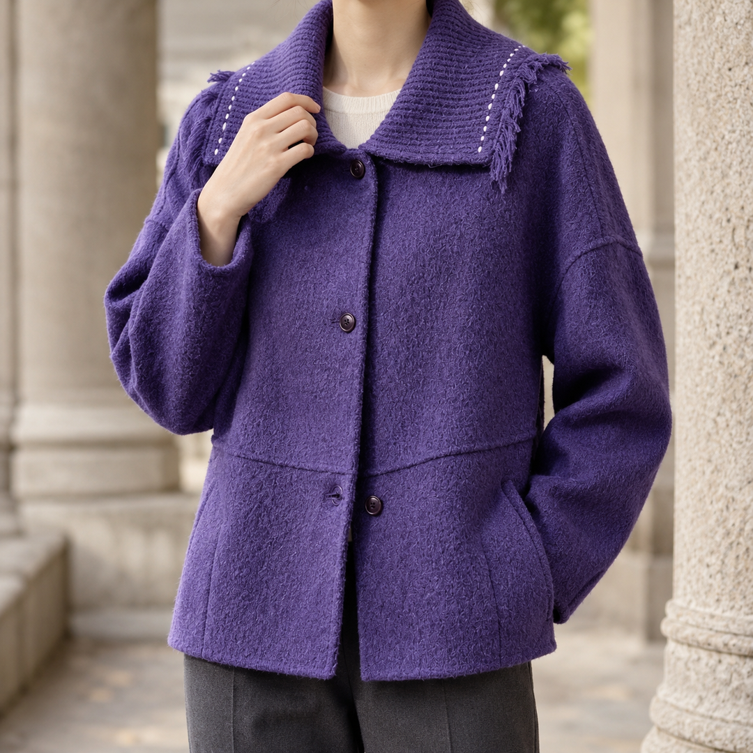 Women's Fenna-Skye Textured Wool Jacket | Invictora.com