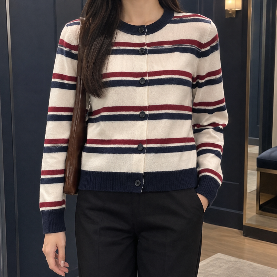 Women's Florentine-Kate Striped Cardigan | Invictora.com