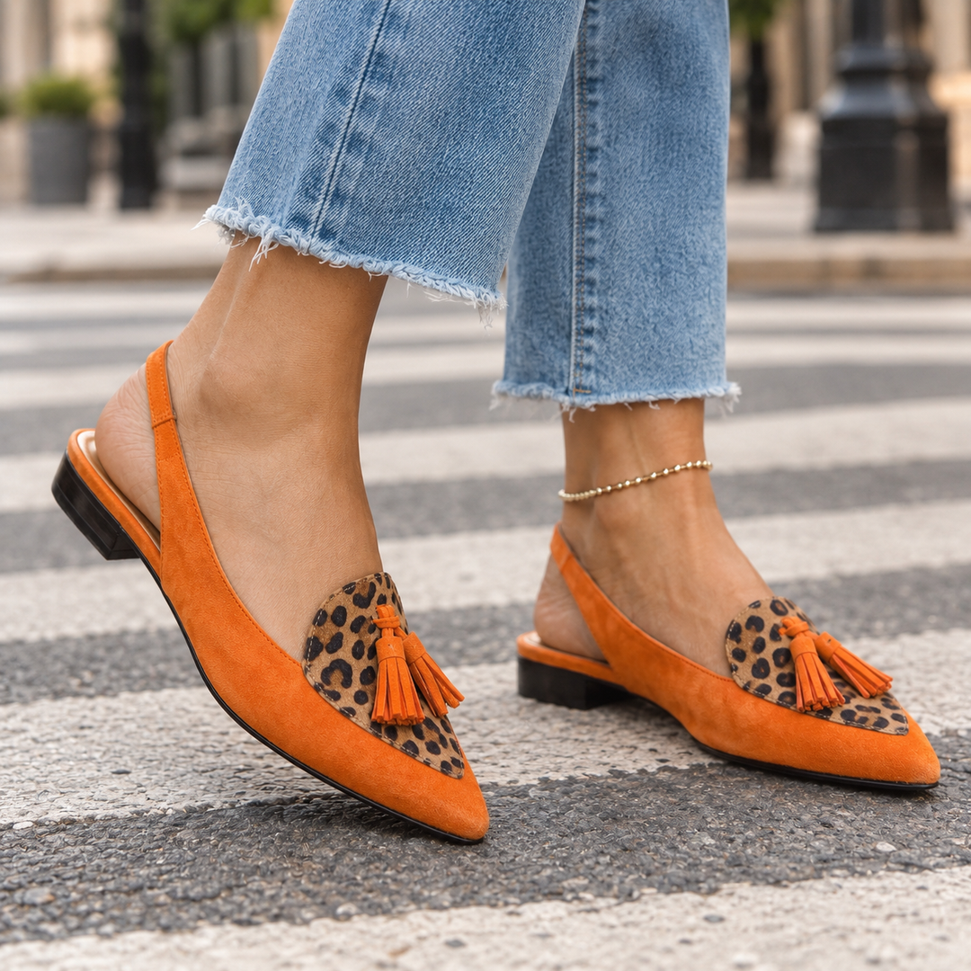 Women's Rimini Tassel Slingbacks product image | Invictora.com