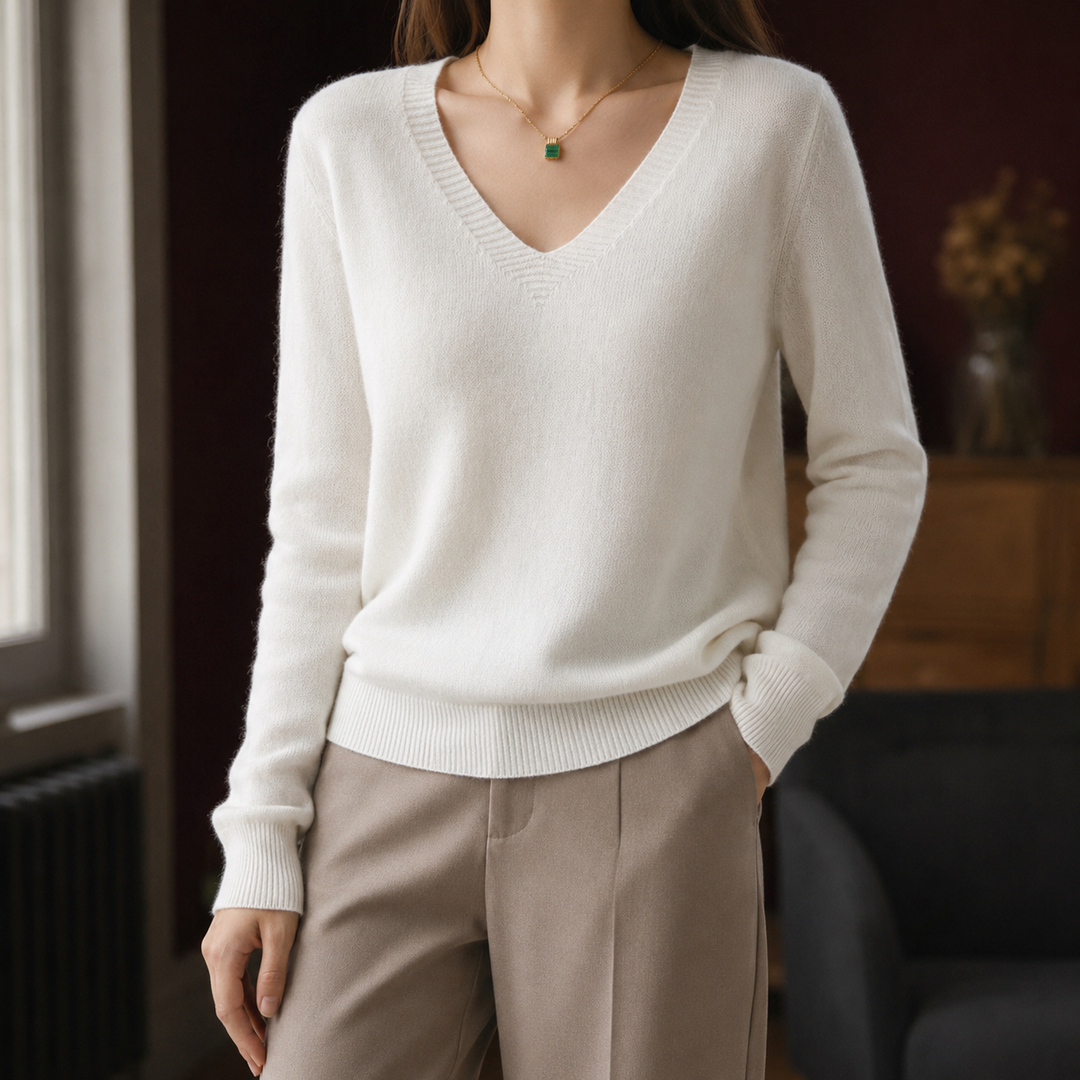 Women's Kara V-Neck Sweater | Invictora.com