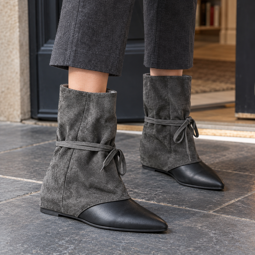 Women's Campani Suede Wedge Boots product image | Invictora.com