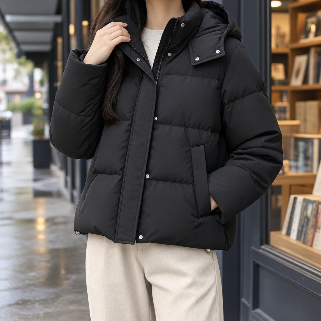Women's Eliza Hooded Puffer Jacket | Invictora.com
