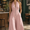 Women's Annalise Halter Jumpsuit | Invictora.com
