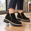 Women's Zanetti-Como Zip Ankle Boots in Black | Invictora.com