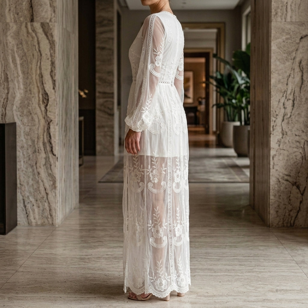 Women's Willa Lace Maxi Dress product image | Invictora.com
