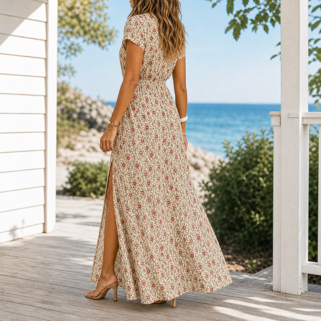 Women's Alba-June Wrap Maxi Dress product image | Invictora.com