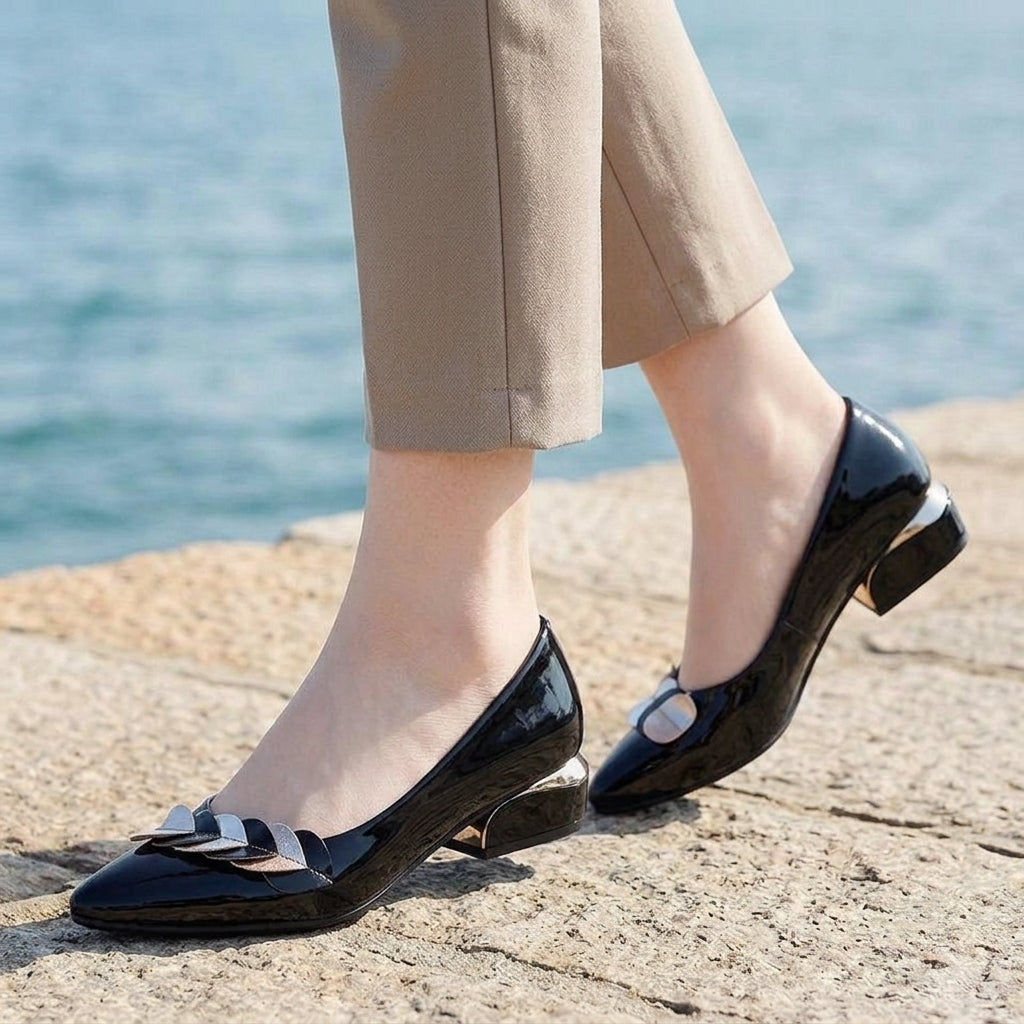 Women's Sienna Pointed Block Heels product image | Invictora.com