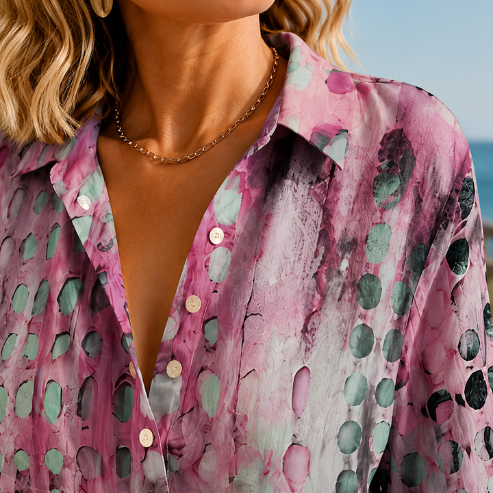 Women's Elara-Lane Relaxed Top in Pink | Invictora.com