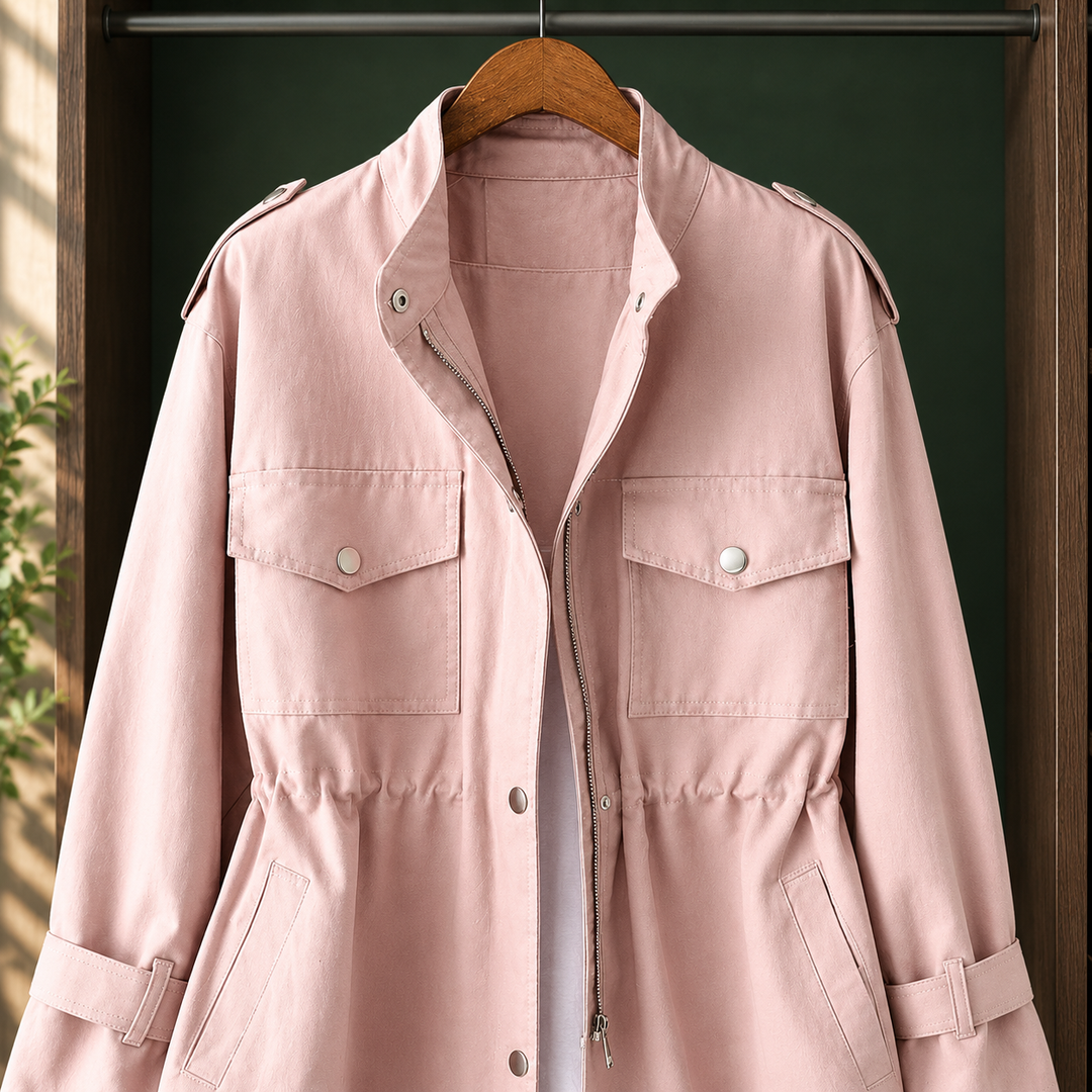 Women's Eleanor-Jane Utility Jacket in Pink | Invictora.com