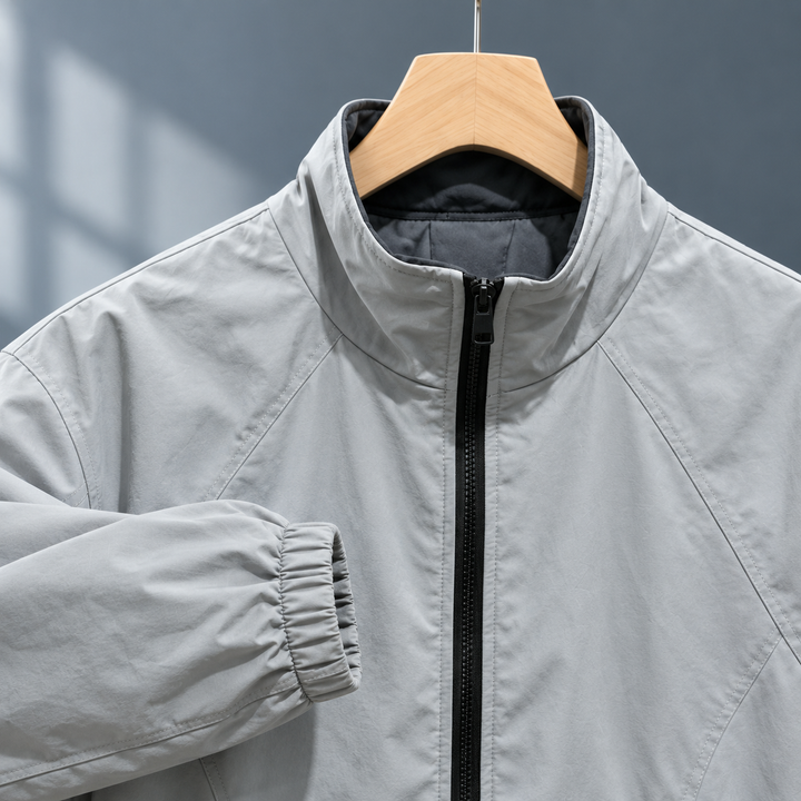 Women's Lavinia-Sage Panelled Jacket in Gray | Invictora.com