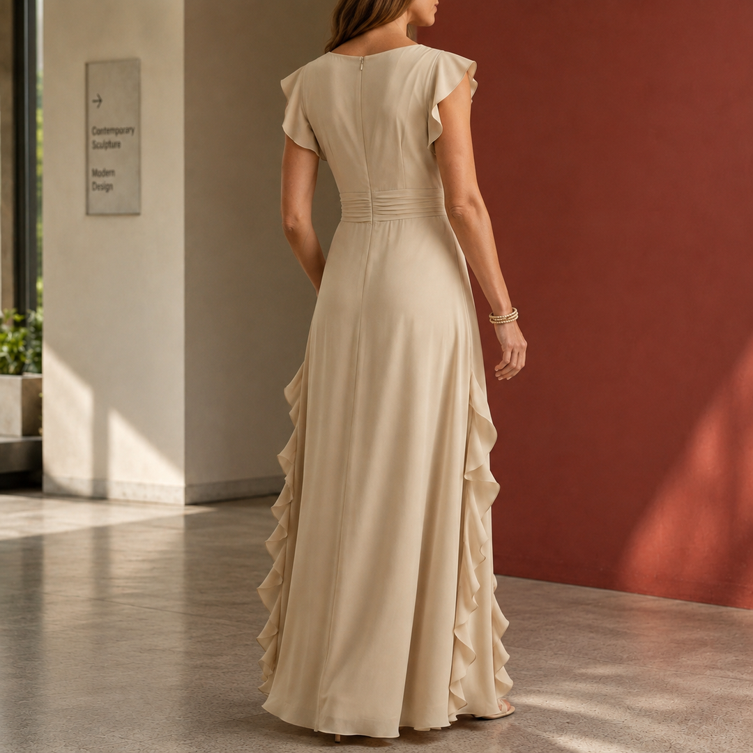 Women's Anais-June Ruffle Maxi Dress product image | Invictora.com