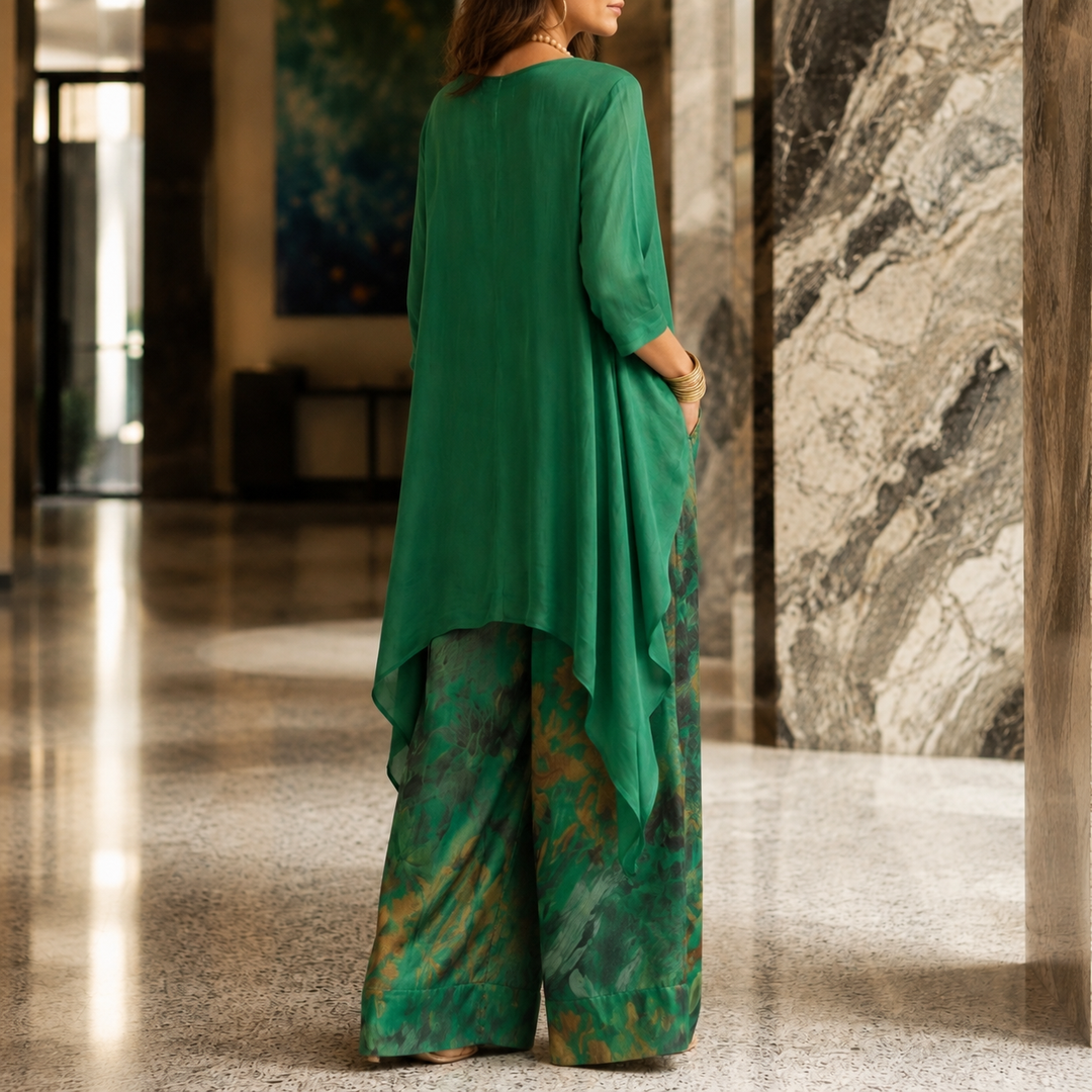 Women's Lorelei Asymmetric Set in Green | Invictora.com