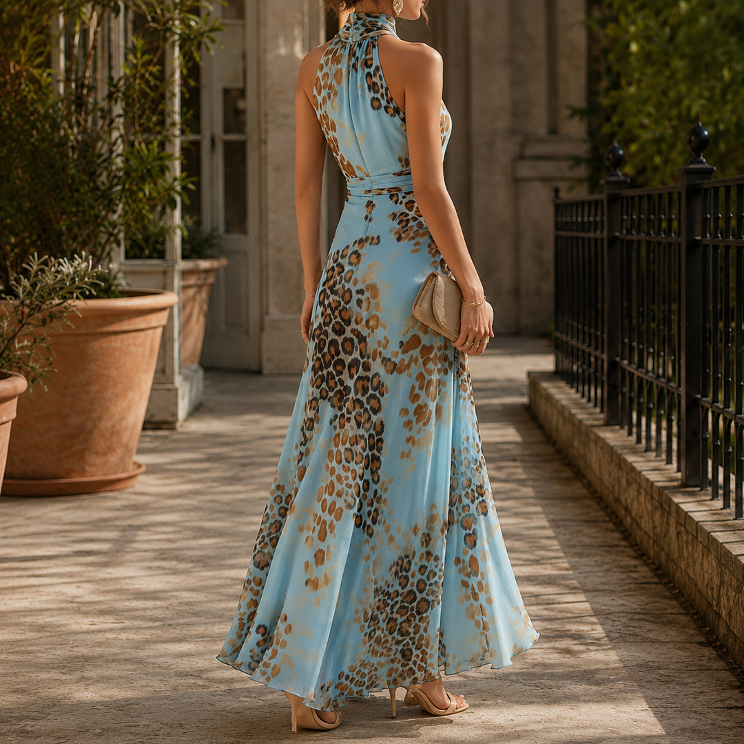 Women's Giulia-Louise Leopard Maxi Dress product image | Invictora.com