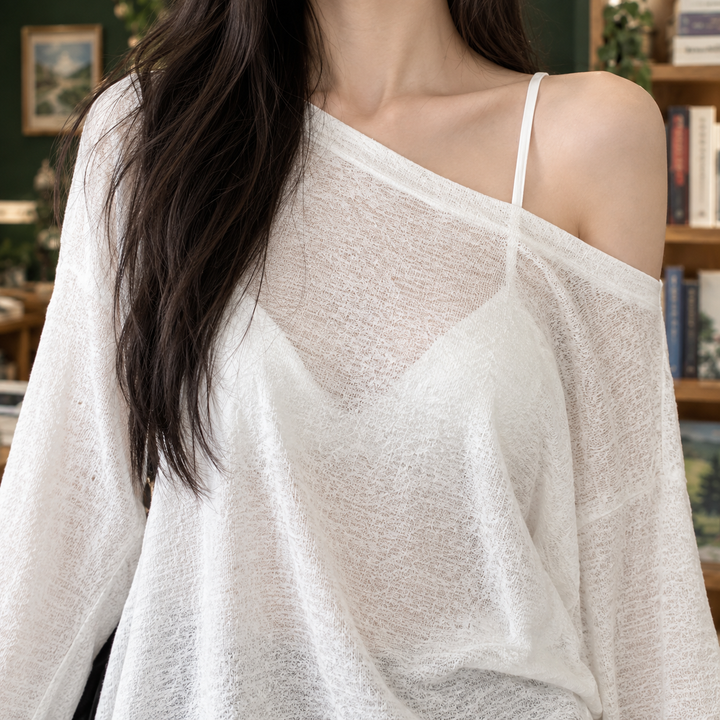 Women's Mabel-June Off Shoulder Top in White | Invictora.com