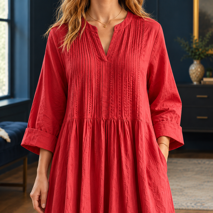 Women's Violetta-Jade Pintuck Maxi Dress product image | Invictora.com