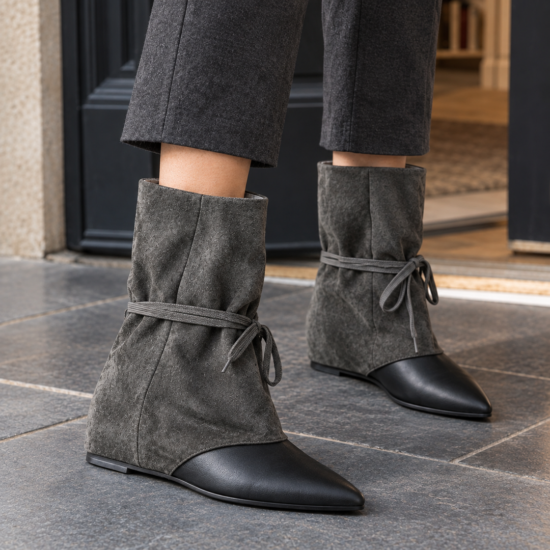 Women's Campani Suede Wedge Boots product image | Invictora.com