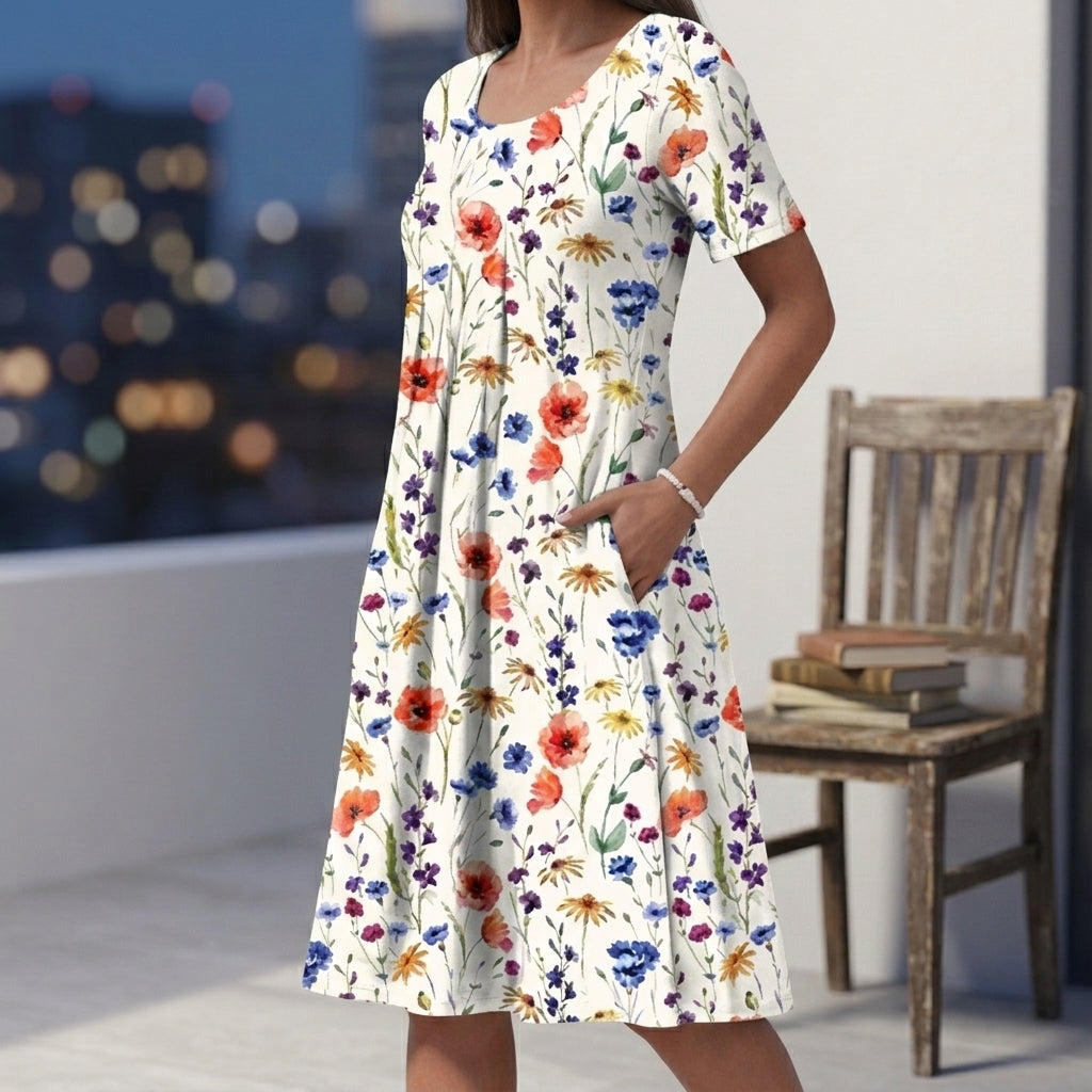 Women's Celeste Gathered Dress product image | Invictora.com