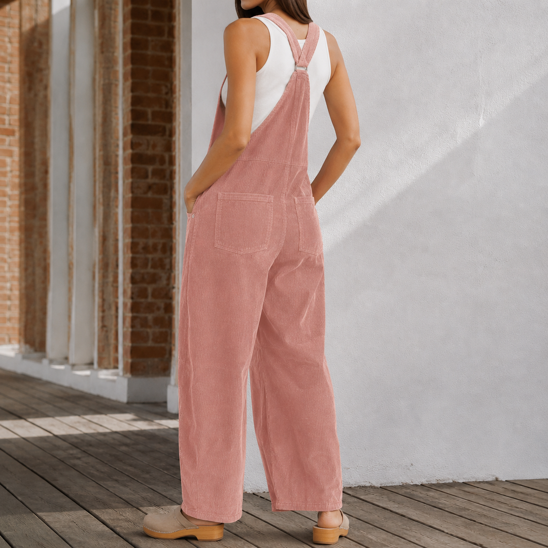 Women's Antonia Wide Leg Jumpsuit in Pink | Invictora.com