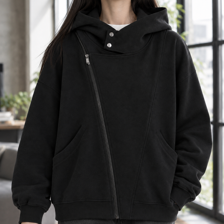 Women's Iolanthe-Rae Hooded Hoodie in Black | Invictora.com
