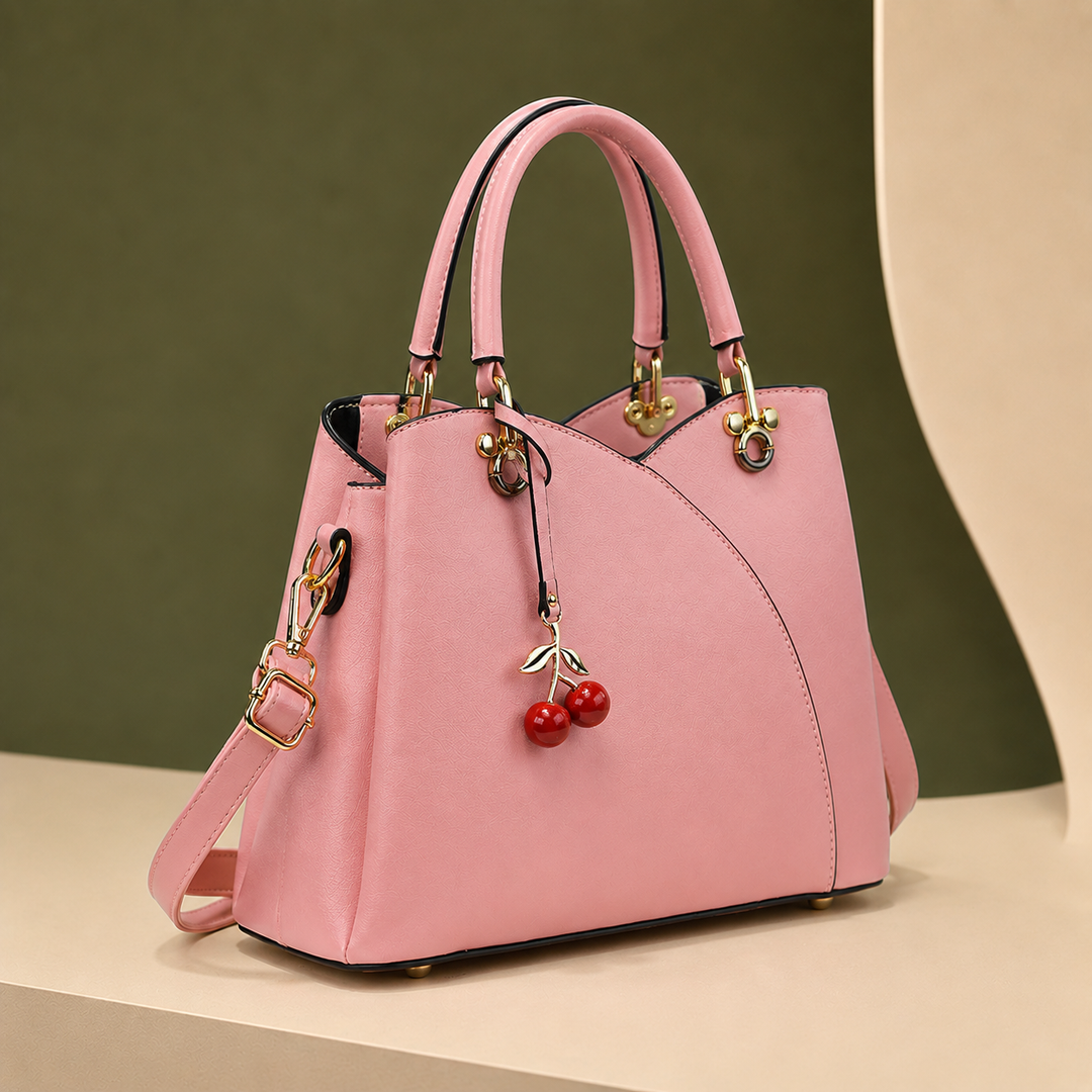 Women's Vinci Cherry Handbag in White | Invictora.com