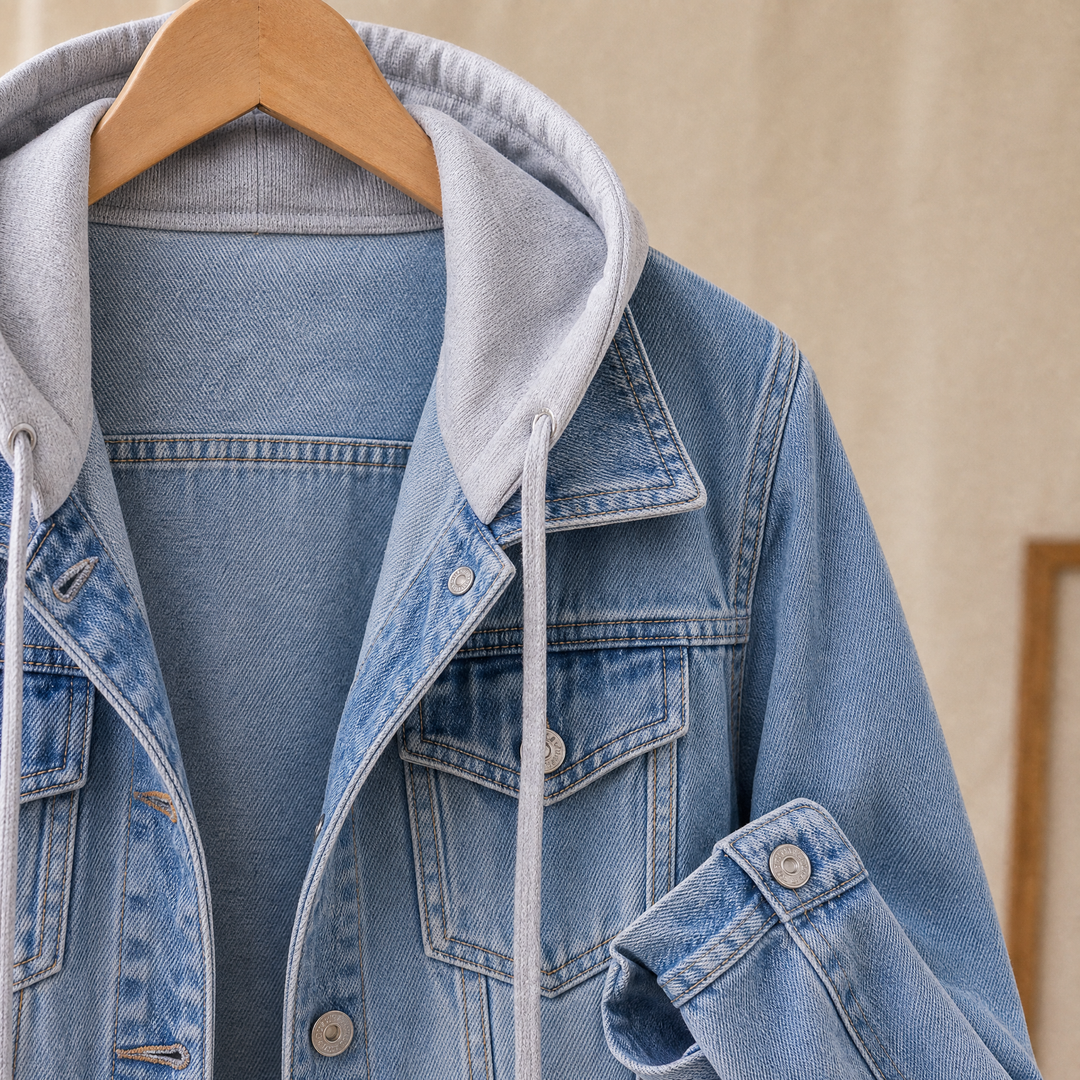 Women's Georgia-Grace Hooded Jacket in Light Blue | Invictora.com