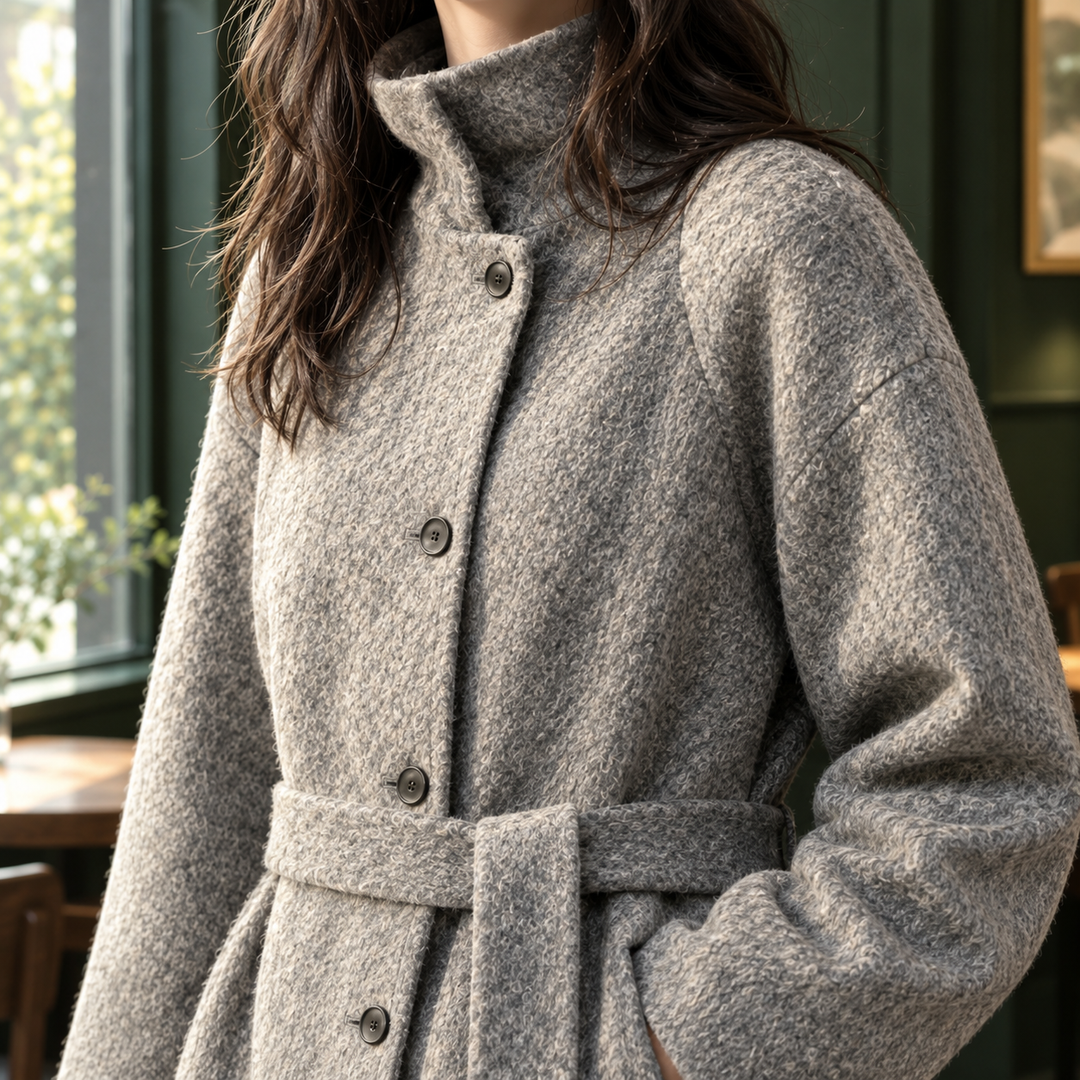 Women's Thalia-Belle Cashmere Jacket in Light Gray | Invictora.com
