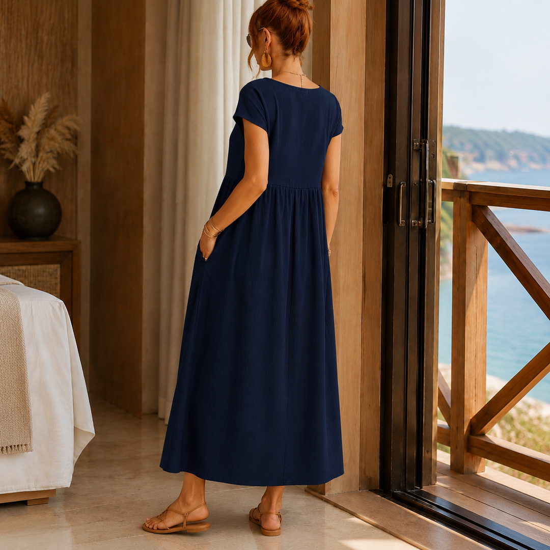Women's Elena-Louise Gathered Midi Dress product image | Invictora.com