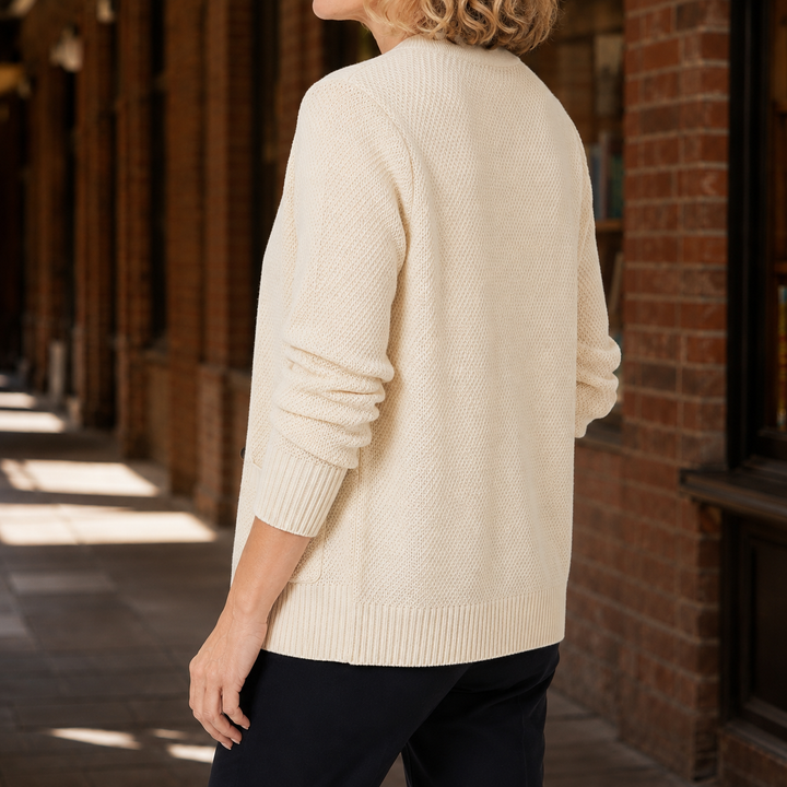 Women's Liliana V Neck Sweater in Pink | Invictora.com