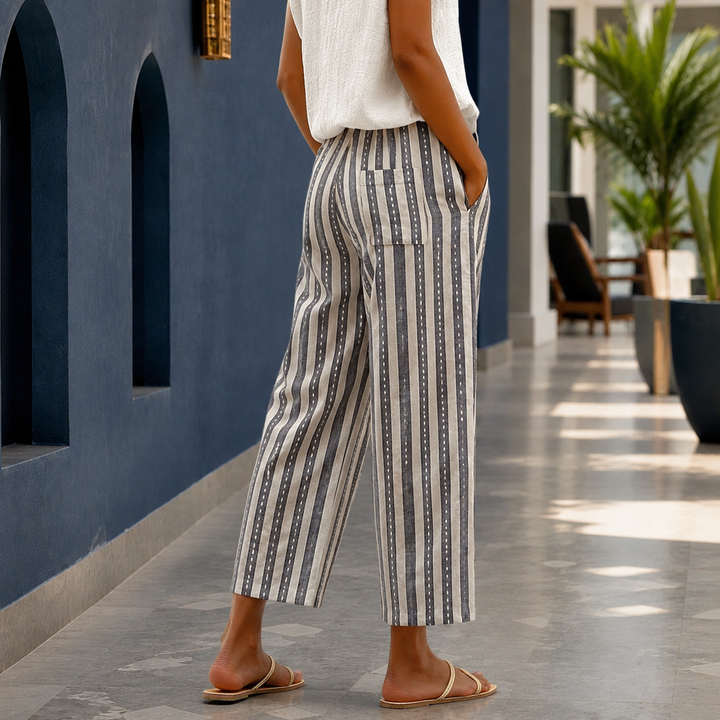 Women's Natalia Straight Leg Pants in Gray | Invictora.com