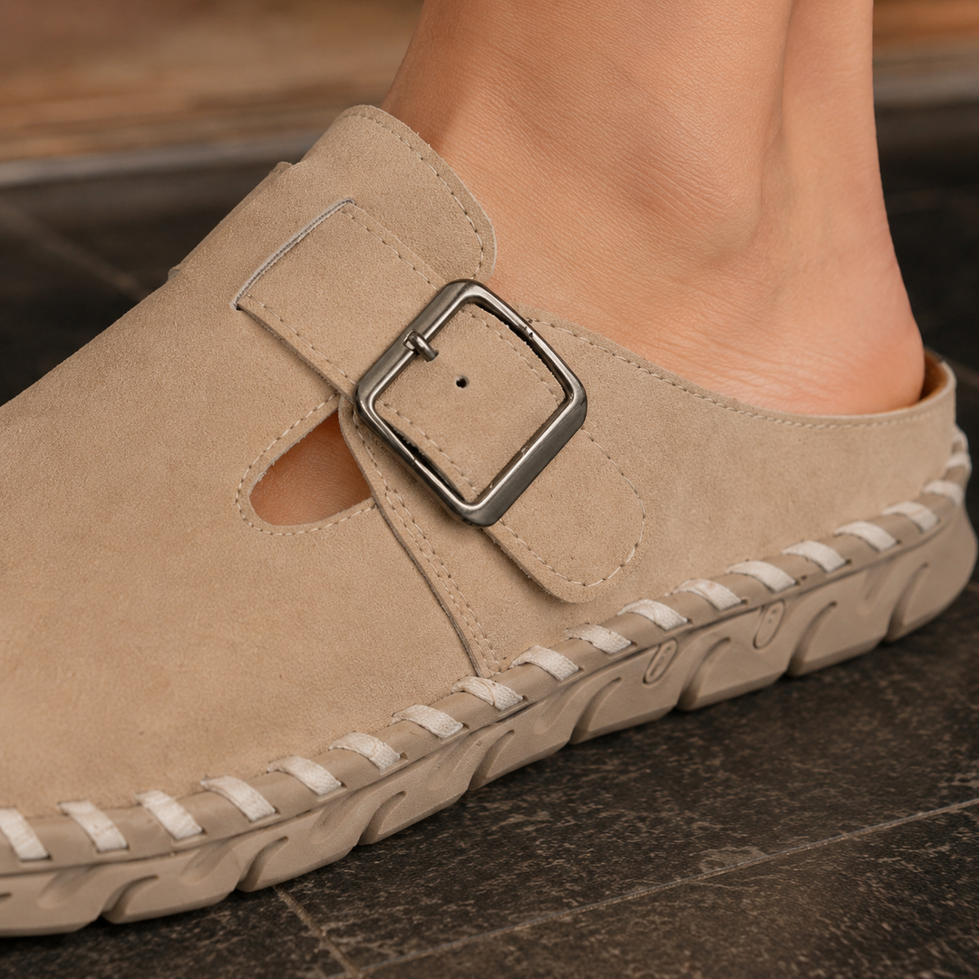 Women's Bernardi Buckle Mules product image | Invictora.com