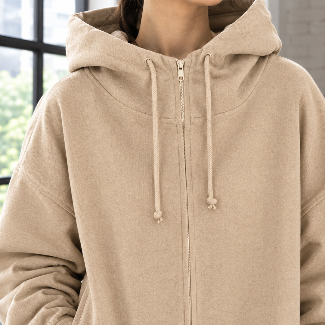 Women's Isabeau-Eve Oversized Hoodie in Khaki | Invictora.com