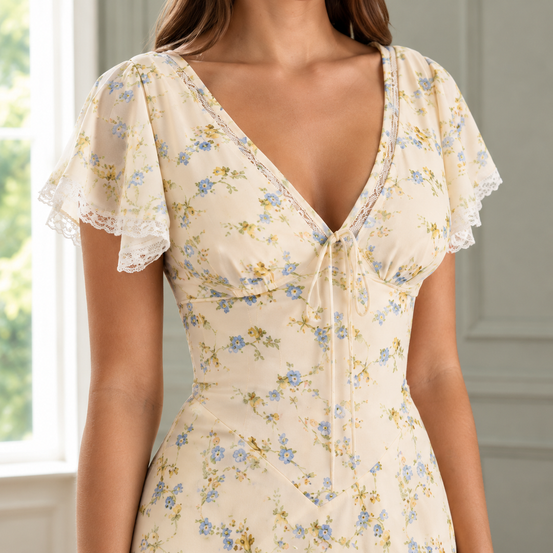 Women's Hallie-Eve Flutter Maxi Dress product image | Invictora.com