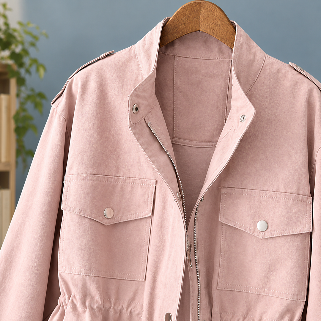 Women's Soledad-Kate Utility Jacket in Pink | Invictora.com