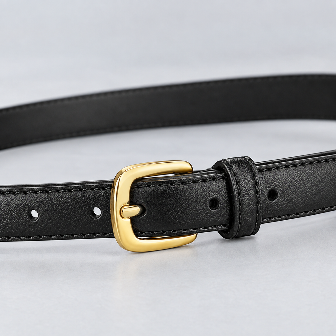 Women's Gravina Slim Belt in Black | Invictora.com