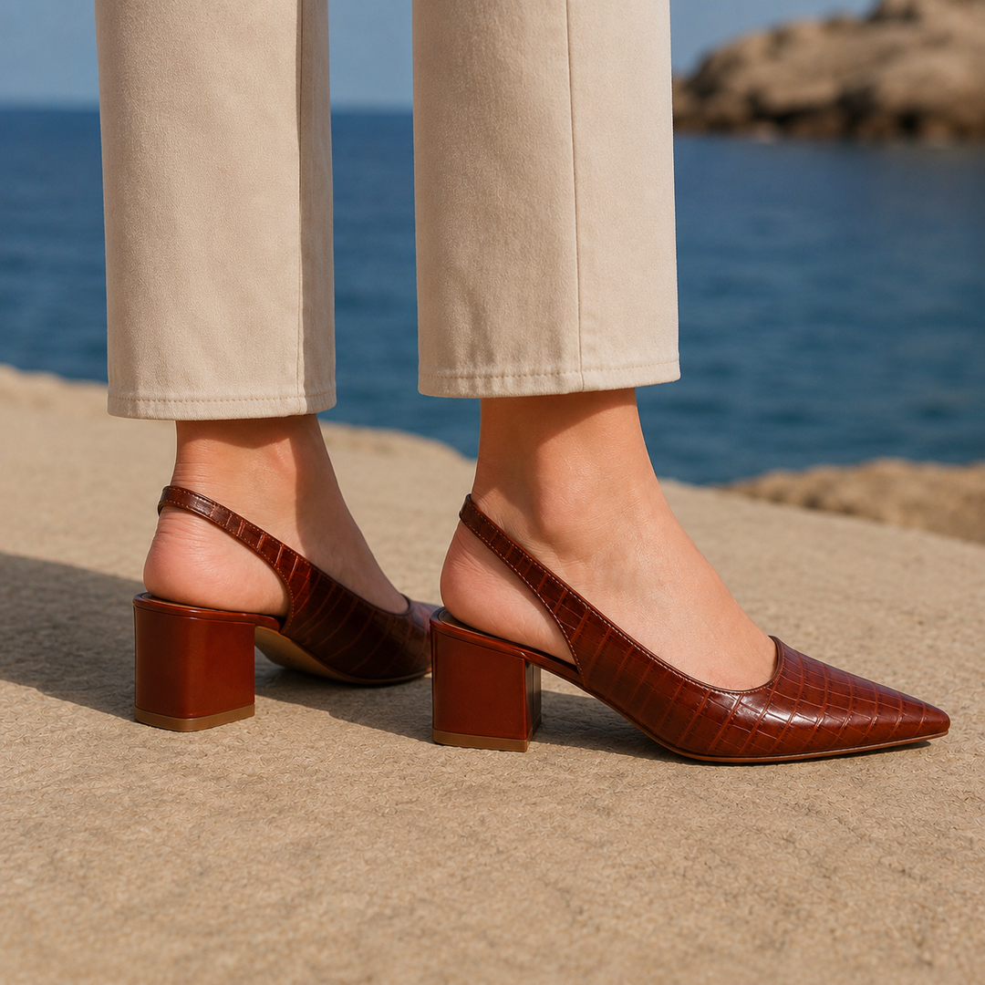 Women's Bellora Orthopedic Pumps in Brown | Invictora.com