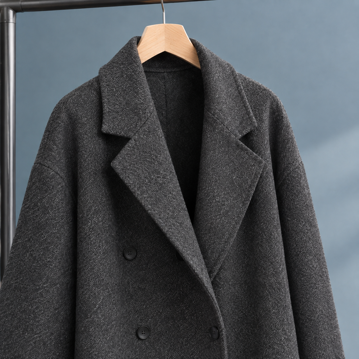 Women's Odette-Eve Cashmere Coat in Black | Invictora.com