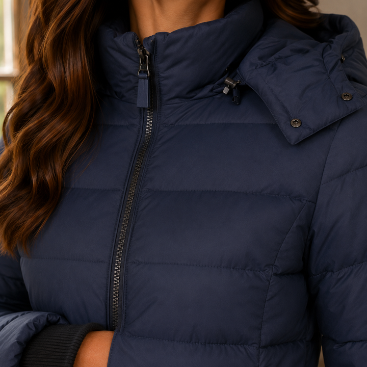 Women's Dahlia-Claire Quilted Jacket in Navy | Invictora.com