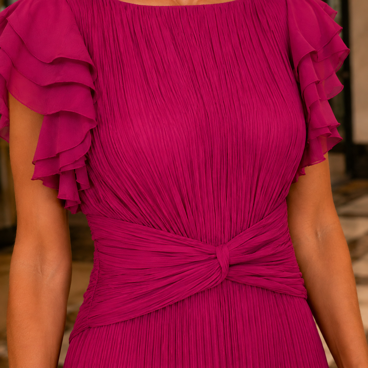 Women's Renata-Jade Pleated Dress in Pink | Invictora.com