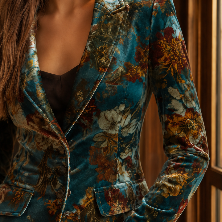 Women's Romy-Kate Tailored Blazer in Teal | Invictora.com