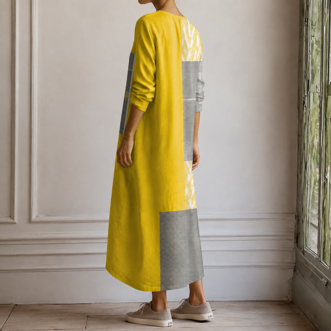 Women's Isabeau-Eve Patchwork Dress product image | Invictora.com