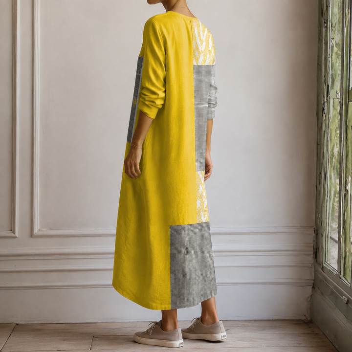 Women's Isabeau-Eve Patchwork Dress product image | Invictora.com