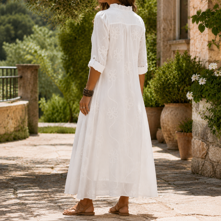 Women's Eloise-Kate Embroidered Maxi Dress product image | Invictora.com