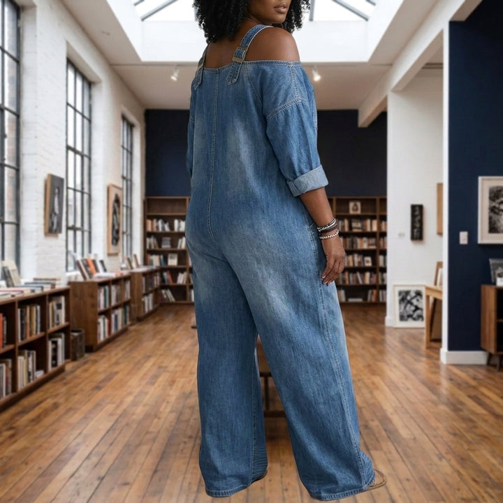 Women's Celeste Off Shoulder Jumpsuit in Multicolor | Invictora.com