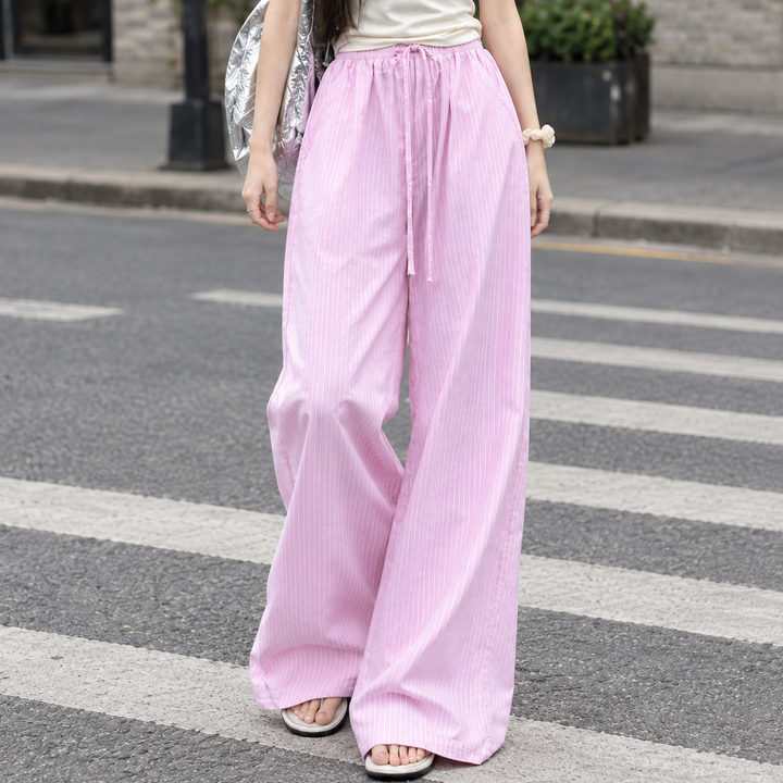 Women's Gabriella-Hope Wide Leg Pants in Pink | Invictora.com