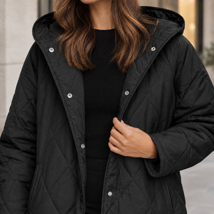 Women's Lillian-Jane Quilted Jacket in Black | Invictora.com