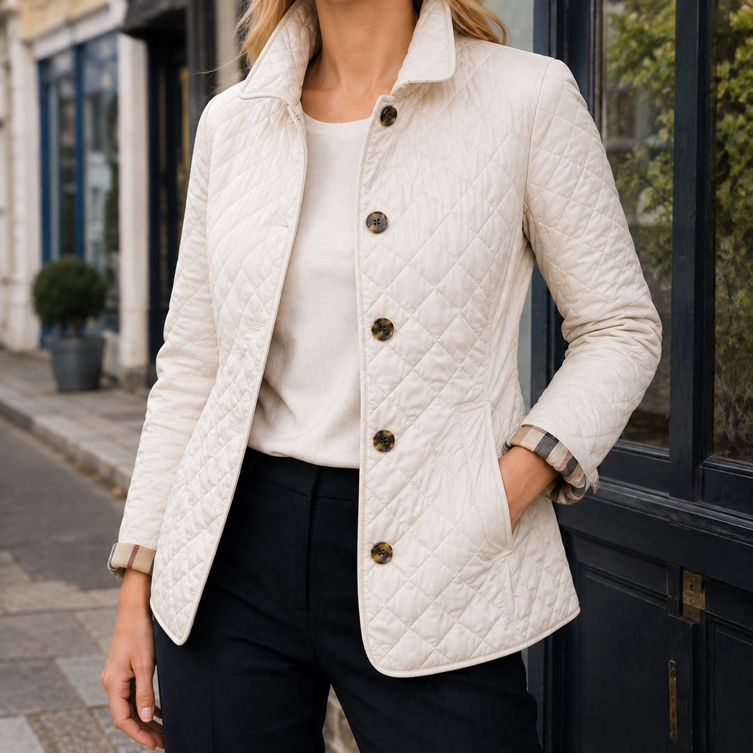Women's Matilda-Claire Quilted Jacket in Black | Invictora.com