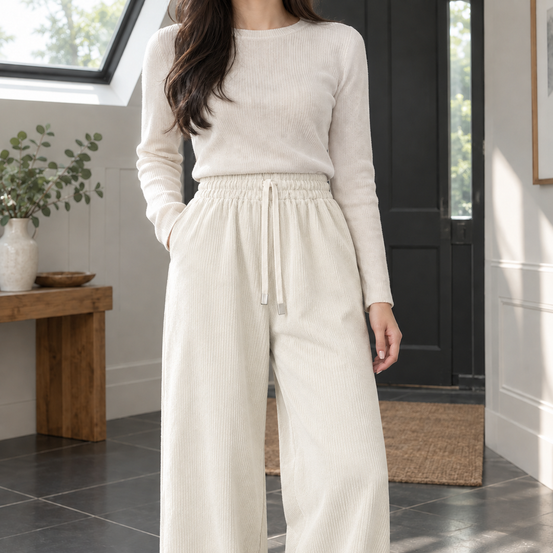 Women's Maxine-Claire Wide-Leg Sweater in Black | Invictora.com