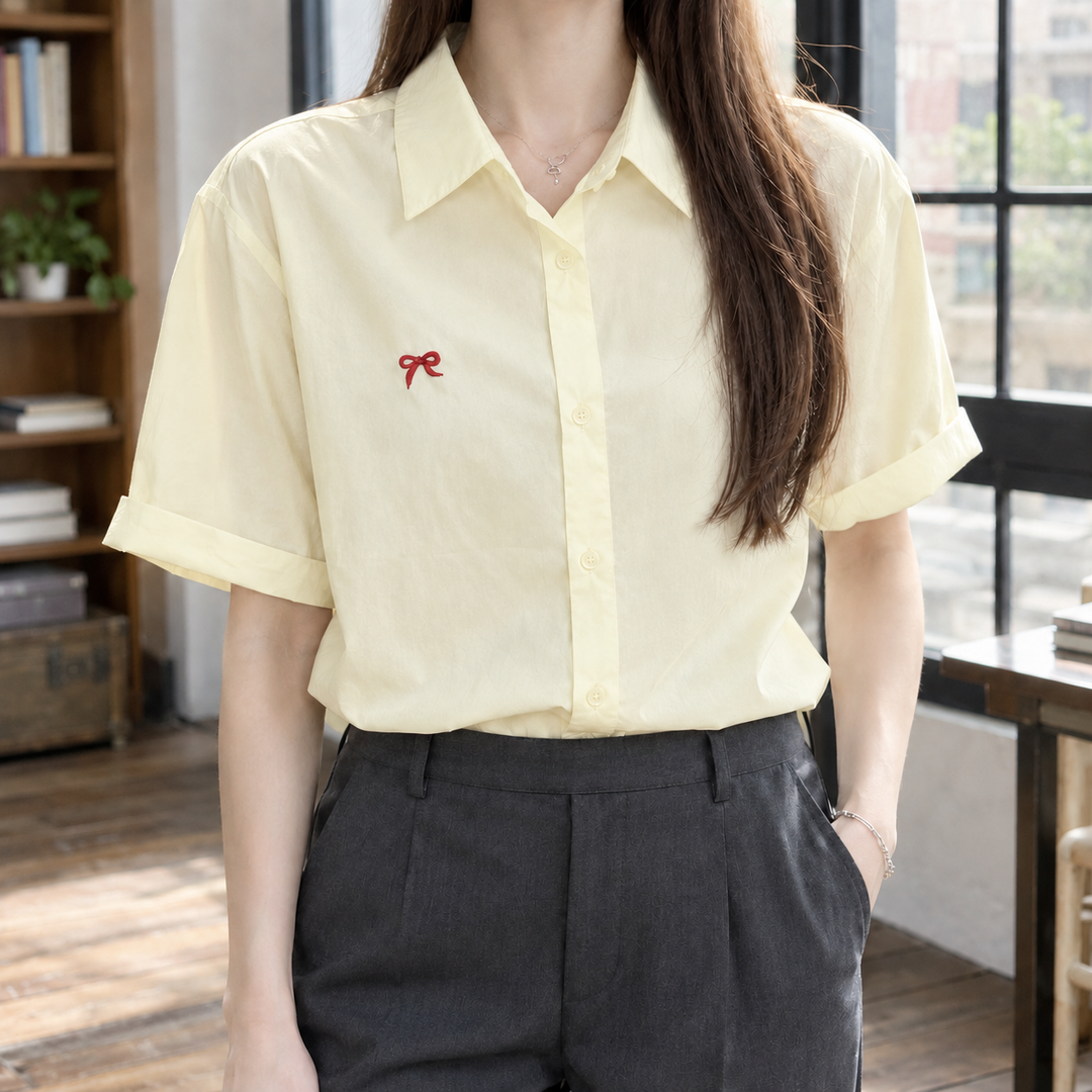 Women's Mariella Relaxed Shirt in White | Invictora.com